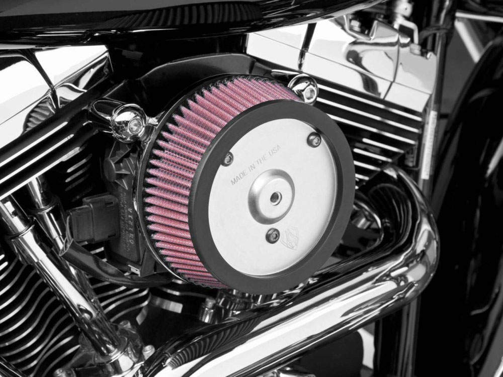 Arlen Ness Stage 1 Big Sucker Air Cleaner Kit – Natural. Fits Twin Cam Touring 1999-2001 with Magneti Marelli EFI.