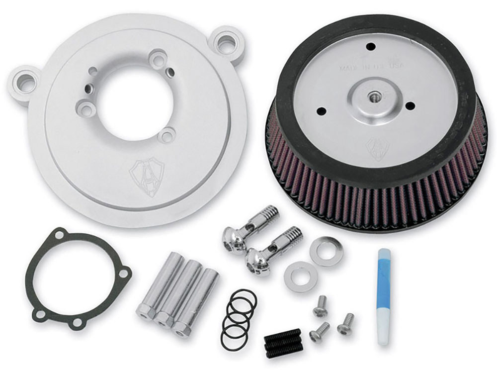 Arlen Ness Stage 1 Big Sucker Air Cleaner Kit – Natural. Fits Softail 2000-2014, Dyna 1999-2017 & Touring 2002-2007.