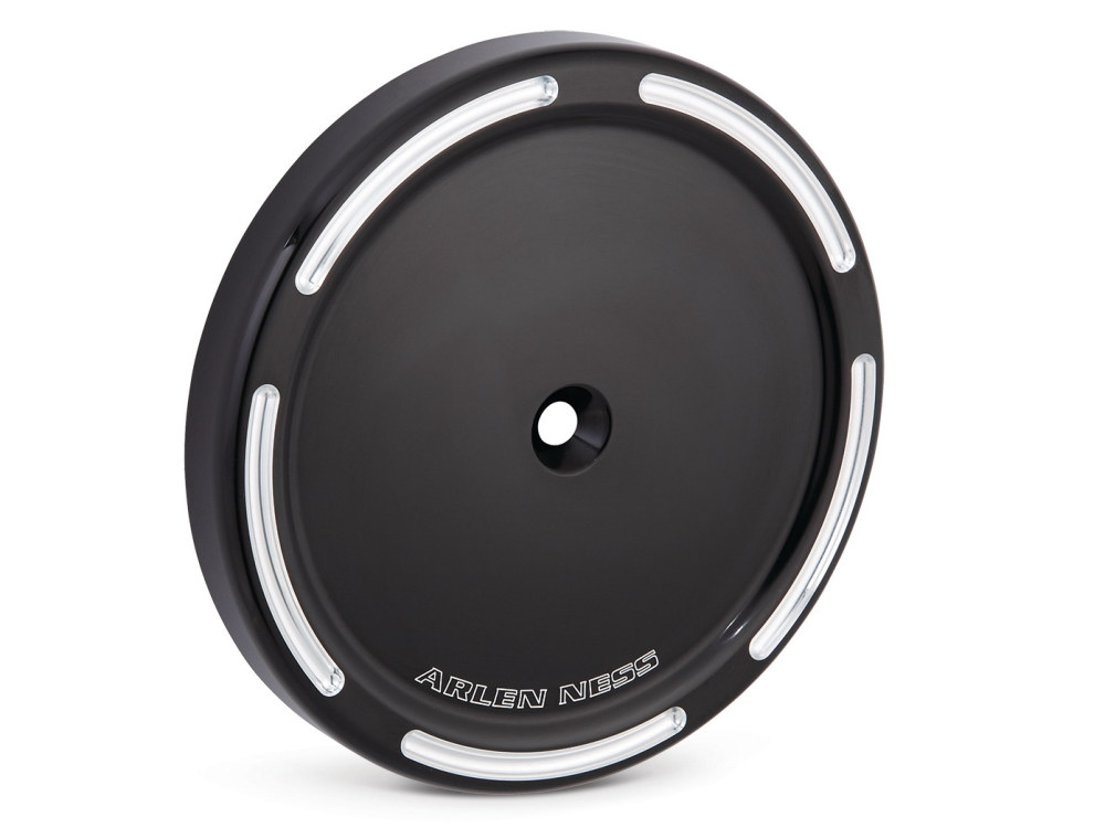 Arlen Ness Slot Track Stage 1 Big Sucker Cover – Black.