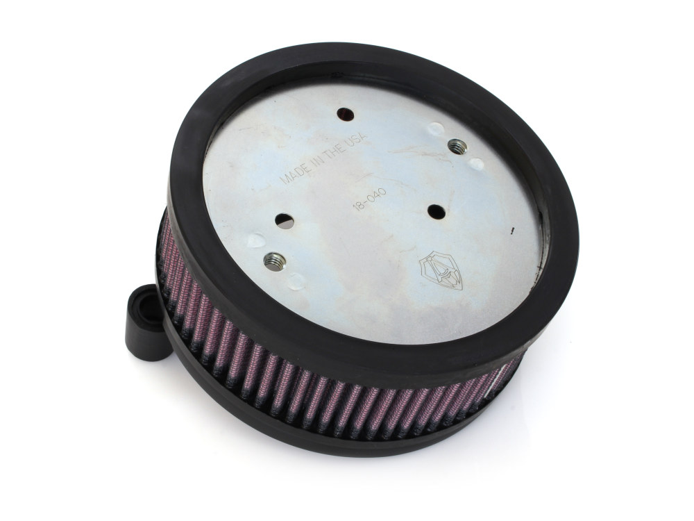Arlen Ness Stage 1 Big Sucker Air Cleaner Kit – Black. Fits Sportster 1988-2021 with EFI or CV Carburettor. Re-Uses Stock Oval 2 Bolt Cover.