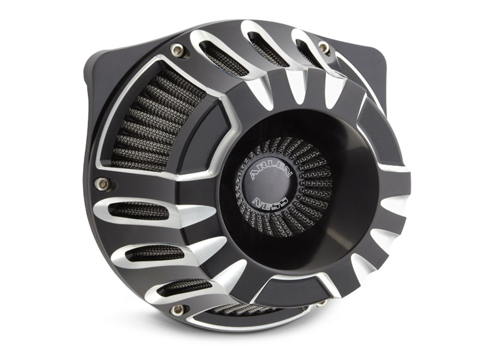 Arlen Ness Deep Cut Air Cleaner Kit – Black. Fits Touring 2017-2024 & Softail 2018-2024