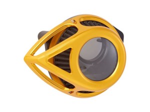 Arlen Ness Tear Sucker Clear Air Cleaner Kit – Gold. Fits Touring 2017-2024 & Softail 2018-2024 Arlen Ness Tear Sucker Clear Air Cleaner Kit – Gold. Fits Touring 2017-2024 & Softail 2018-2024