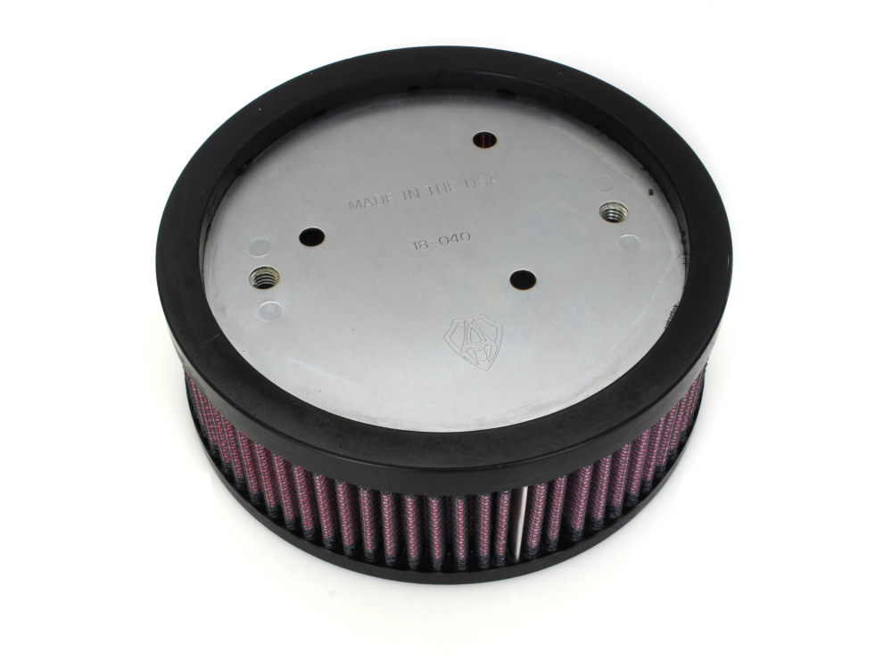 Arlen Ness Air Filter Element. Fits Sportster 1988-2021 using OEM Oval Air Cleaner Cover.