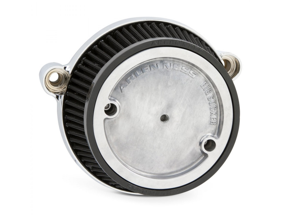 Arlen Ness Stage 1 Big Sucker Air Cleaner Kit – Chrome. Fits Touring 2017-2024 & Softail 2018-2024