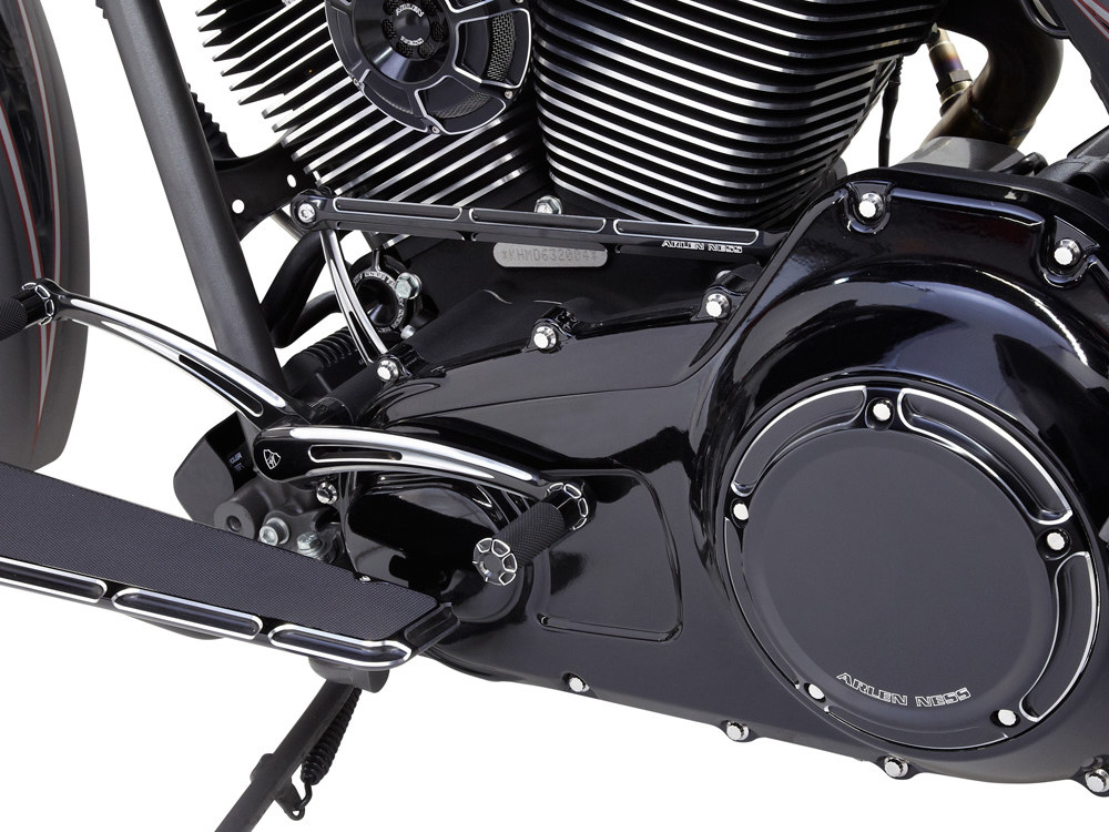 Arlen Ness Beveled Shift Rod – Black. Fits Softail & Touring 1986up.