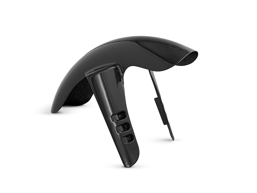 Arlen Ness Qualifier Carbon Front Fender – Gloss Finish. Fits Softail Low Rider S 2020up & Low Rider ST 2022up with 19in. front Wheel