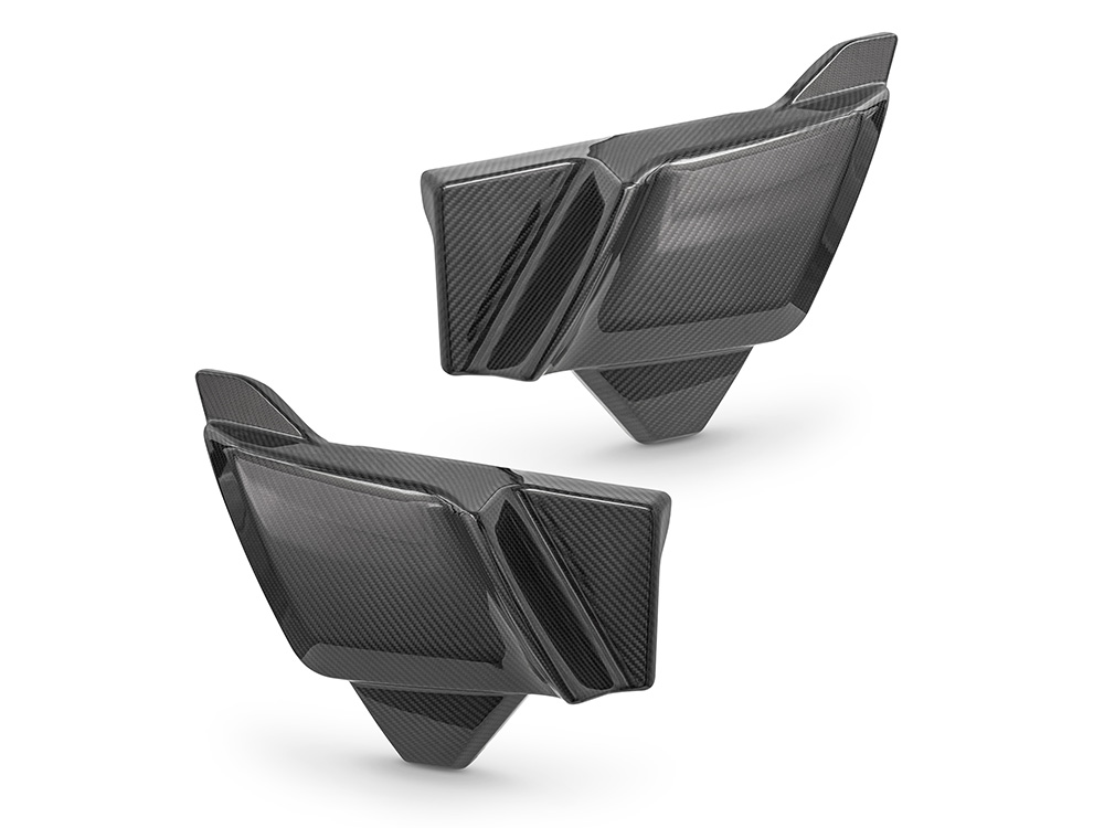 Arlen Ness Carbon Side Covers – Gloss Finish. Fits CVO Touring 2023up, Street Glide & Road Glide 2024up, Touring 2025up