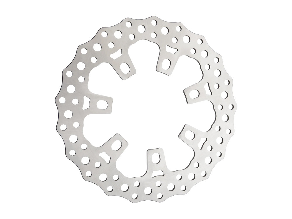 Arlen Ness 11.8in. Front Jagged Disc Rotor – Stainless Steel. Fits Touring ‘Limited’ Models 2020-2023 with OEM Wheel.