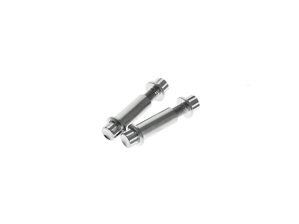 Arlen Ness Titanium 12-Point Footpeg Mounting Hardware – Polished. Fits H-D Male Mount Footpegs