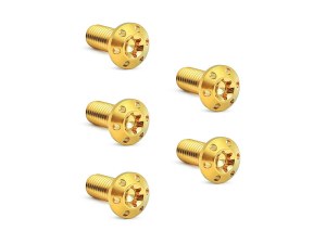 Arlen Ness Titanium Front Disc Rotor Bolts – Gold. Fits H-D Big Twin 1984up & Sportster 1984-2021 Arlen Ness Titanium Front Disc Rotor Bolts – Gold. Fits H-D Big Twin 1984up & Sportster 1984-2021