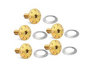 Arlen Ness Titanium Holeshot Front Brake Rotor Bolts – Gold. Fits Street Glide & Road Glide 2024up with Spoke Mounted Disc, Sportster S 2021up & Pan America 2021up with Cast Mag Wheel Arlen Ness Titanium Holeshot Front Brake Rotor Bolts – Gold. Fits Street Glide & Road Glide 2024up with Spoke Mounted Disc, Sportster S 2021up & Pan America 2021up with Cast Mag Wheel