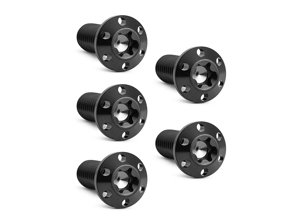 Arlen Ness Titanium Rear Disc Rotor Bolts – Black. Fits H-D Big Twin 1997up & Sportster 1997-2021