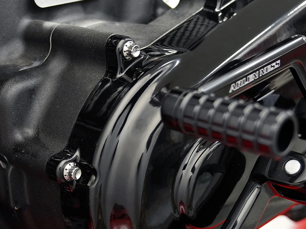 Arlen Ness Titanium 12-Point Primary Cover Bolt Kit – Polished. Fits Softail 2007-2017 Non-240 Tyre Models & Touring 2017up