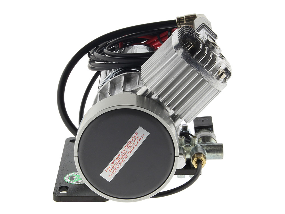 Arnott Motorcycle Air Suspension Compressor Assembly. Fits Softail 2018up.