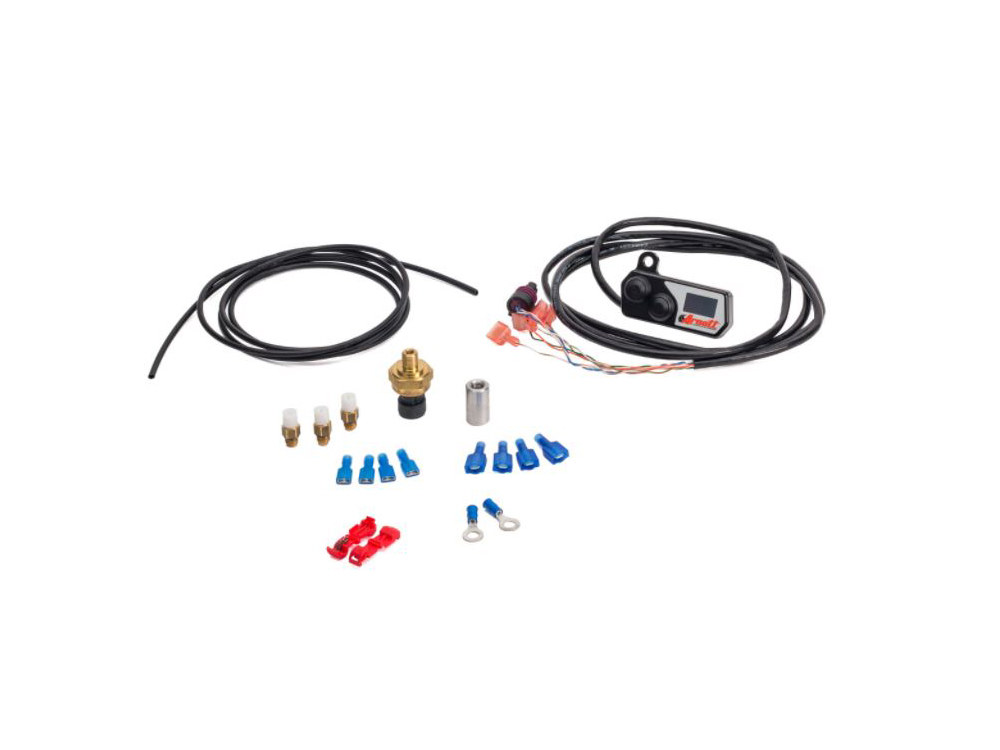 Arnott Motorcycle Air Suspension Handlebar Control Switch with LED Gauge – Black. Fits Bikes with Air Suspension.