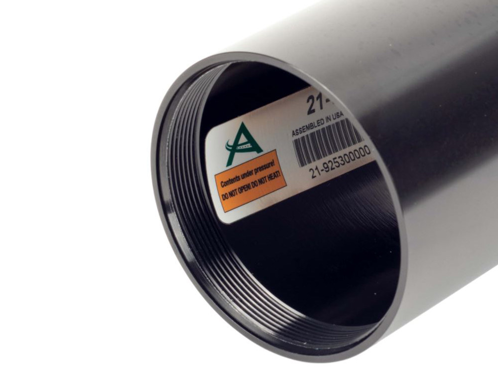 Arnott Motorcycle Air Suspension Shock Can Cover Kit – Black. Suits Arnott Air Shocks.
