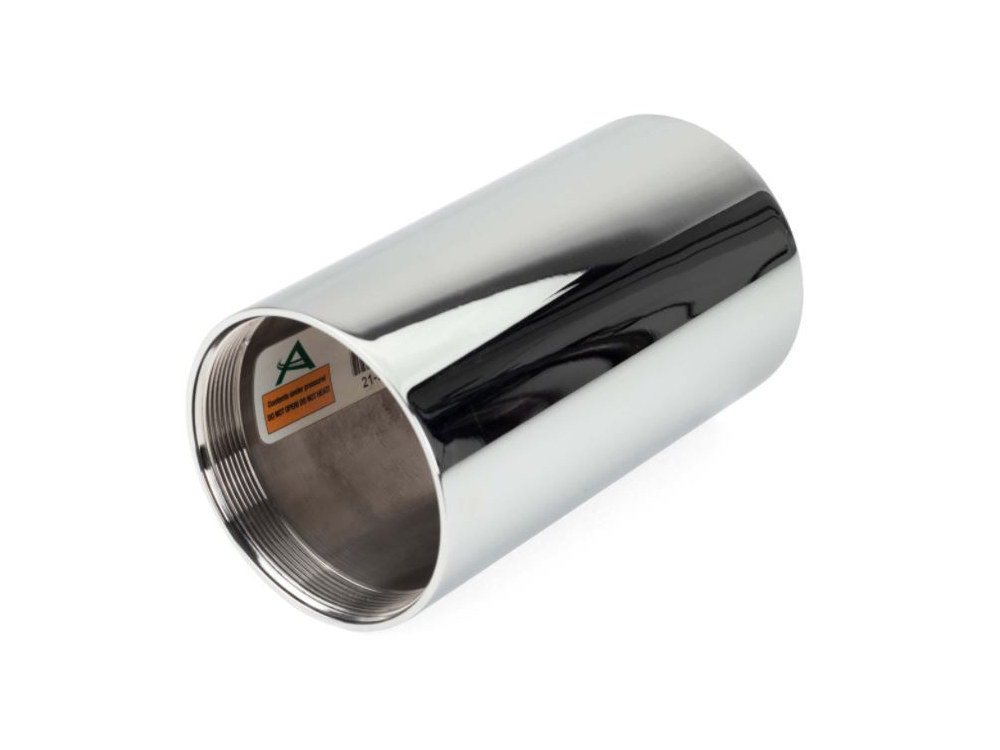 Arnott Motorcycle Air Suspension Shock Can Cover Kit – Chrome. Suits Arnott Air Shocks.