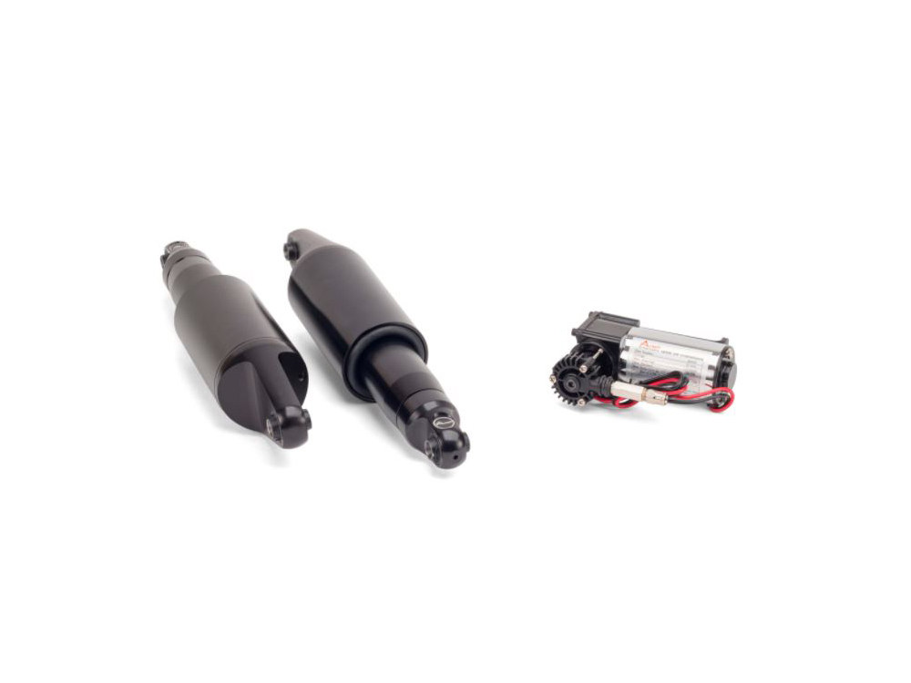 Arnott Motorcycle Air Suspension Rear Air Shock Absorbers – Black. Fits Trike 2009up.
