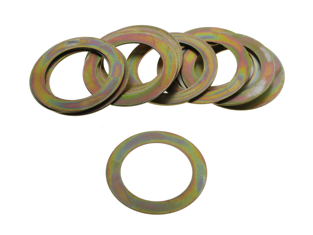 AVV Valve Spring Shims – 0.022in. Thick. Fits Twin Cam 2005-2017. Pack of 20.