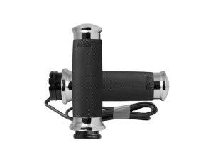 Avon Grips Heated Custom Contour Handgrips – Chrome. Fits H-D with Throttle Cable. Avon Grips Heated Custom Contour Handgrips – Chrome. Fits H-D with Throttle Cable.