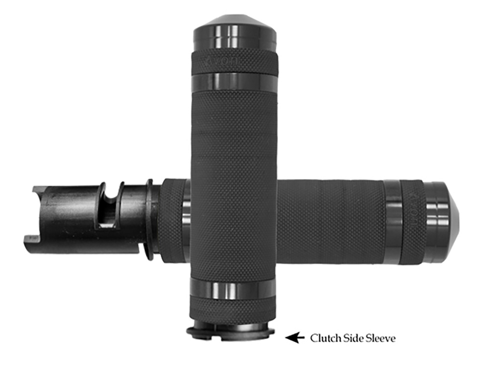 Avon Grips Air Cushion Super Sport Handgrips – Black. Fits CVO Touring 2023up, Street Glide & Road Glide 2024up, Touring 2025up & Softail 2025up