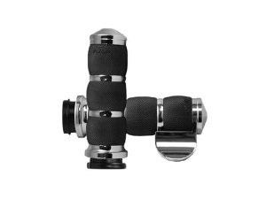 Avon Grips Air Cushion Handgrips with Throttle Boss – Chrome. Fits Big Twin 2008-2024 with Throttle-by-Wire Avon Grips Air Cushion Handgrips with Throttle Boss – Chrome. Fits Big Twin 2008-2024 with Throttle-by-Wire