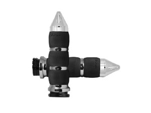 Avon Grips Spike Air Cushion Handgrips – Chrome. Fits H-D with Throttle Cable. Avon Grips Spike Air Cushion Handgrips – Chrome. Fits H-D with Throttle Cable.