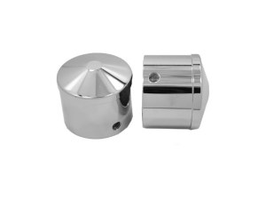 Avon Grips Front Axle Caps – Chrome. Fits Softail 1984-2006, Dyna 1991-2003, Touring 1980-1999, Sportster 1988-2007 & FXR 1982-1994 Avon Grips Front Axle Caps – Chrome. Fits Softail 1984-2006, Dyna 1991-2003, Touring 1980-1999, Sportster 1988-2007 & FXR 1982-1994