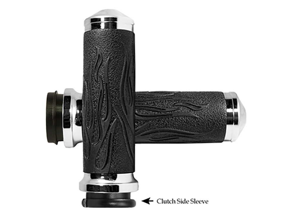 Handgrips; TBW%2708-24, Flame Chr