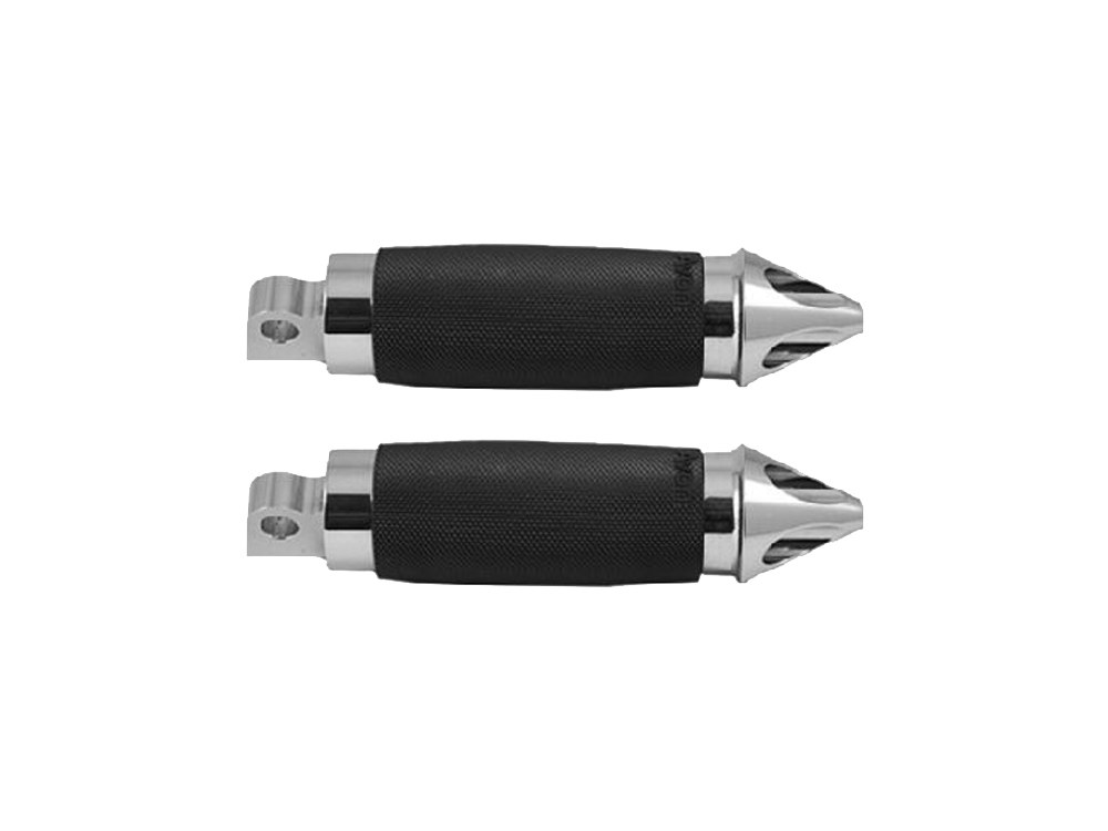 Footpegs; Custom Contour Spike Chr