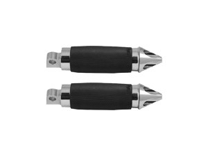 Avon Grips Spike Custom Contour Footpegs – Chrome. Fits H-D. Avon Grips Spike Custom Contour Footpegs – Chrome. Fits H-D.