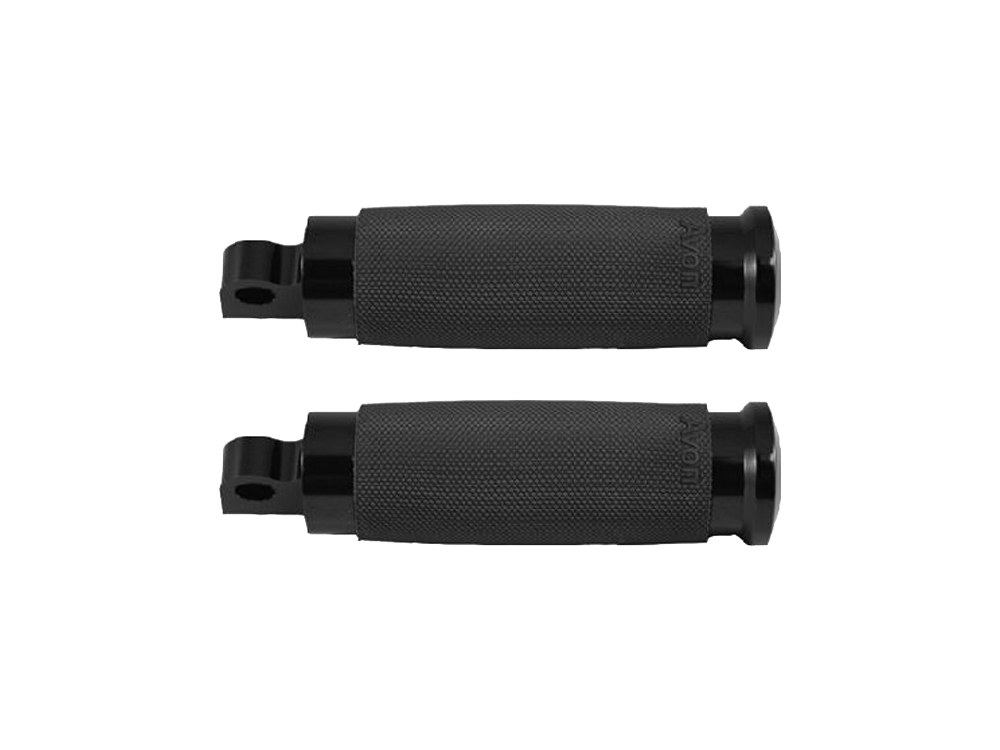 Avon Grips Custom Contour Footpegs – Black. Fits H-D.