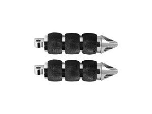 Avon Grips Spike Air Cushion Footpegs – Chrome. Fits H-D. Avon Grips Spike Air Cushion Footpegs – Chrome. Fits H-D.