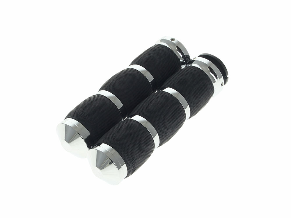 Avon Grips Air Cushion Handgrips – Chrome. Fits Indian Touring Bikes 2018up