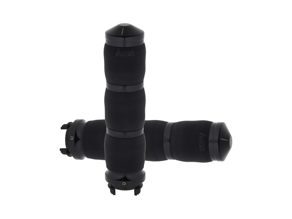 Avon Grips Heated Air Cushion Handgrips – Black. Fits Various Metric Models.