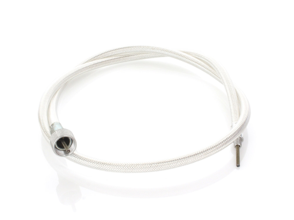Barnett CLUTCHES 40in. Speedo Cable with 16mm Nut – Platinum Braided.