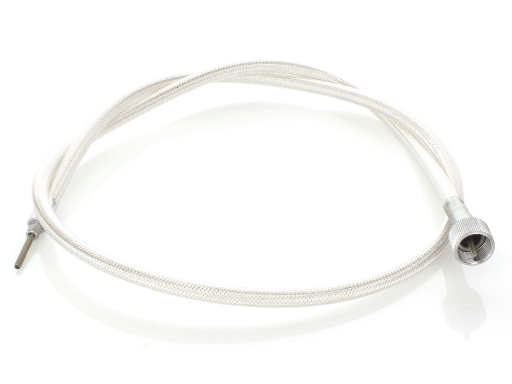Barnett CLUTCHES 43in. Speedo Cable with 16mm Nut – Platinum Braided.
