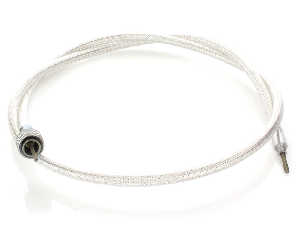 Barnett CLUTCHES 45in. Speedo Cable with 16mm Nut – Platinum Braided.