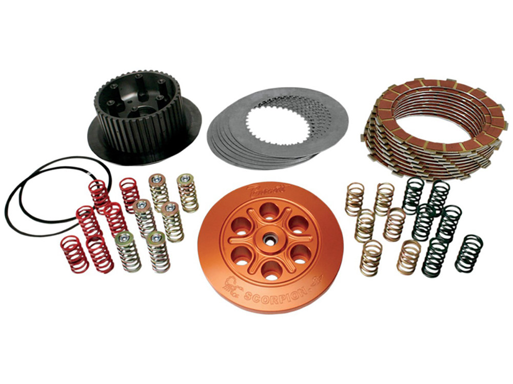 Barnett CLUTCHES Scorpion Billet Clutch. Fits Touring 2017-2020 with Hydraulic Clutch & Softail 2018up with Hydraulic Clutch Conversion.