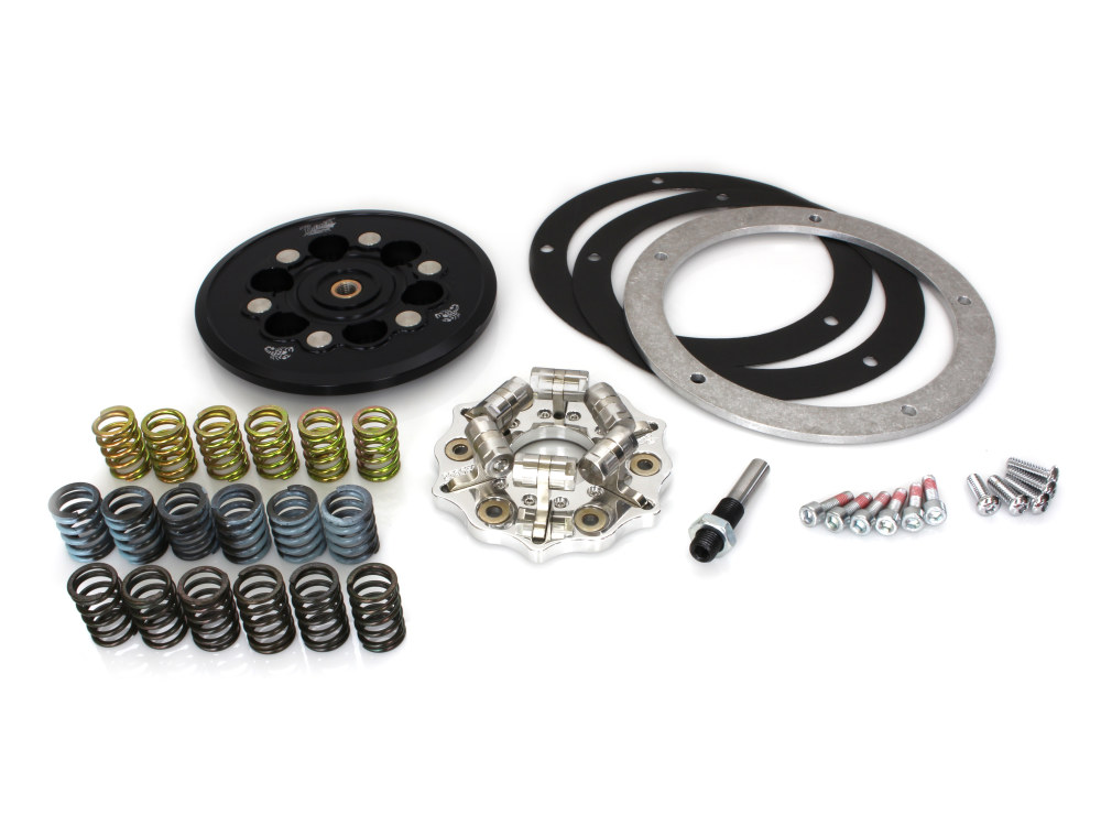 Barnett CLUTCHES Lock-Up Pressure Plate Kit. Fits Most Big Twin 1998-2017, Using OEM Cable Clutch.