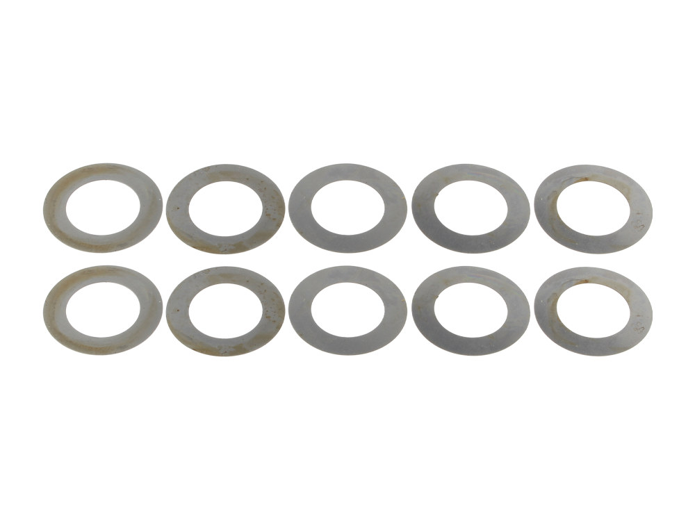 Bender Cycle +0.007in. Rocker Arm Shim – Pack of 10. Fits Big Twin 1966-1984.