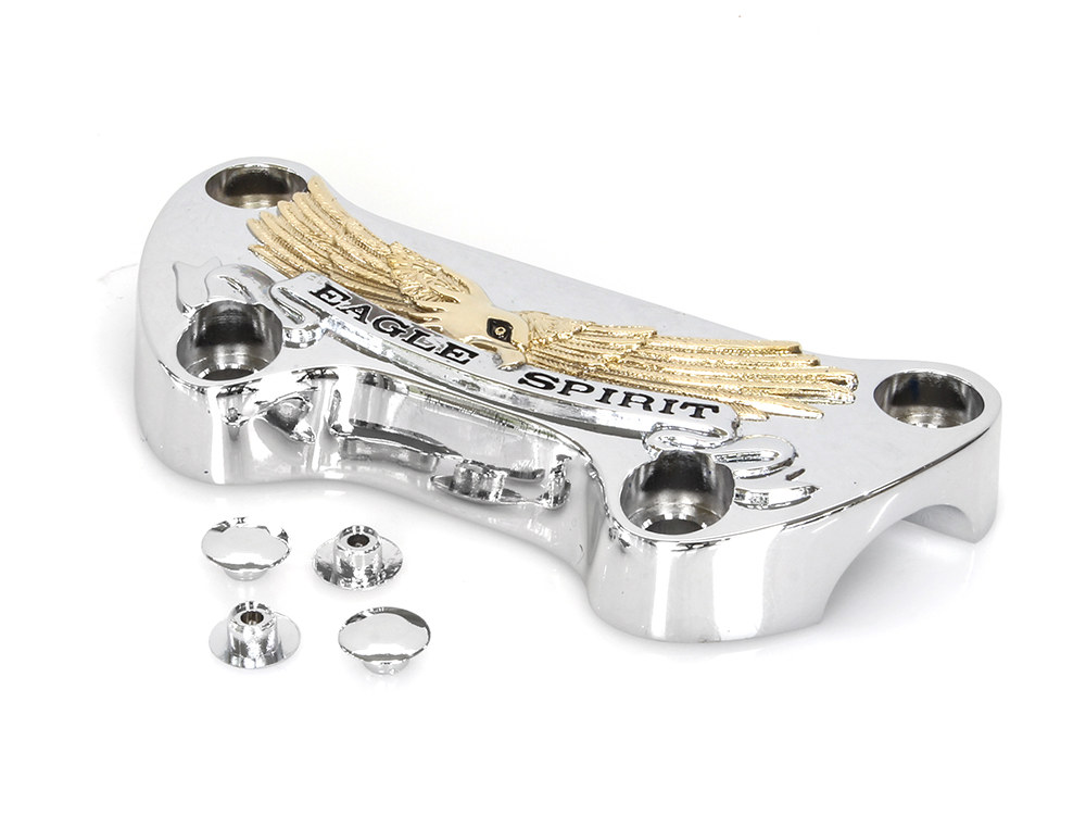 H/Bar Top Clamp; LTR Chr & Gold