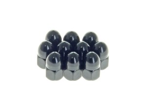 Rollies Speed Shop 3/8-16 UNC Acorn OEM Style Nuts – Black. Pack of 10 Rollies Speed Shop 3/8-16 UNC Acorn OEM Style Nuts – Black. Pack of 10