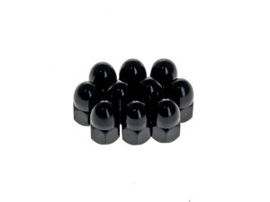 Rollies Speed Shop 3/8-24 UNF Acorn OEM Style Nuts – Black. Pack of 10 Rollies Speed Shop 3/8-24 UNF Acorn OEM Style Nuts – Black. Pack of 10