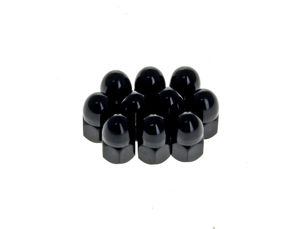 Nut; Acorn unf 3/8-24 Blk