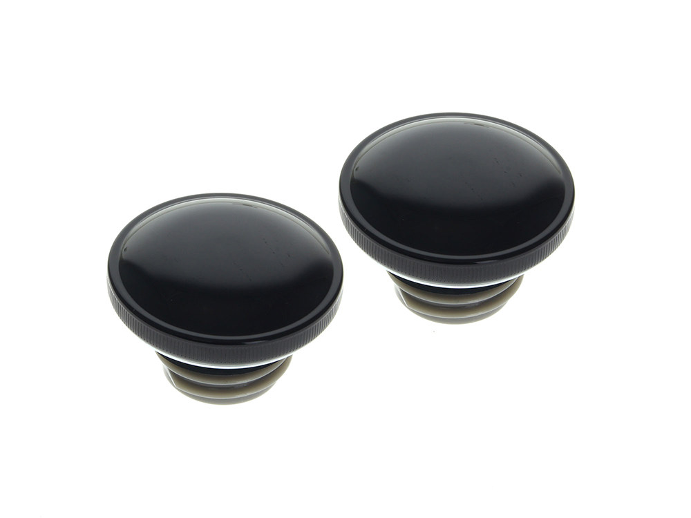 Rollies Speed Shop Screw In Fuel Caps – Gloss Black. Fits H-D 1996up.