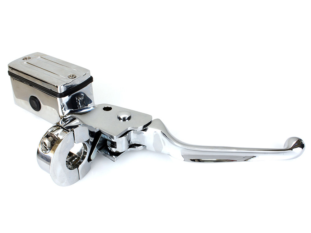 Rollies Speed Shop Front Master Cylinder – Chrome. Fits Big Twin & Sportster 1982-1995 Models with Dual Disc Rotors.