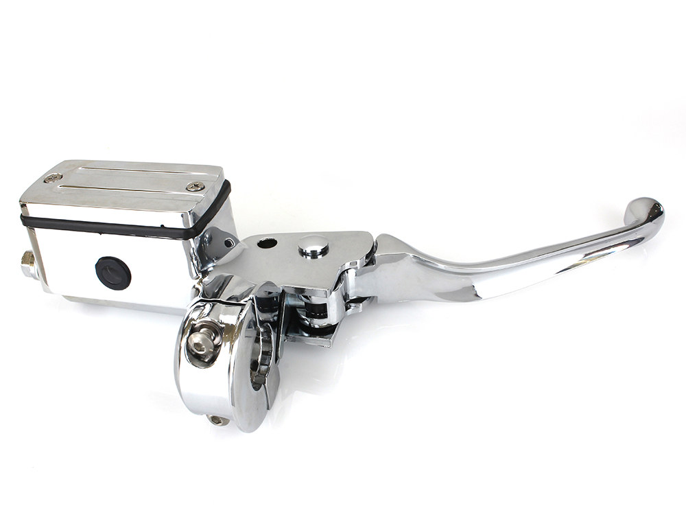 Rollies Speed Shop Front Master Cylinder – Chrome. Fits Big Twin & Sportster 1982-1995 Models with Dual Disc Rotors.