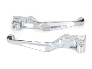 Rollies Speed Shop Wide Style Hand Levers – Chrome. Fits H-D 1982-1995. Rollies Speed Shop Wide Style Hand Levers – Chrome. Fits H-D 1982-1995.