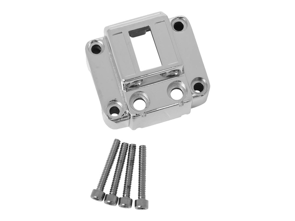 Rollies Speed Shop Vertical Switch Housing – Chrome. Fits Big Twin & Sportster 1972-1981.